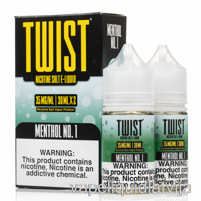 Mentols Nr. 1 - Twist Salt E-liquid - 60ml 35mg Vape šķidrums